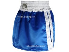 Shorts para Boxeo, Falda, Rosas, Azul Rey