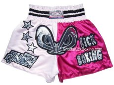 Shorts Kick Boxing, Muay Thai, Morales, Chica Mala Rosa