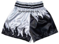 Shorts Kick Boxing, Muay Thai, Morales, Punisher Plata, Profesional