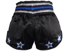Shorts Muay Thai, Kick Boxing, Pelea, Morales, Grecas Azul, Mediano